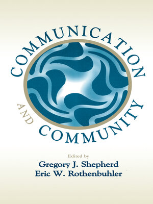 cover image of Communication and Community